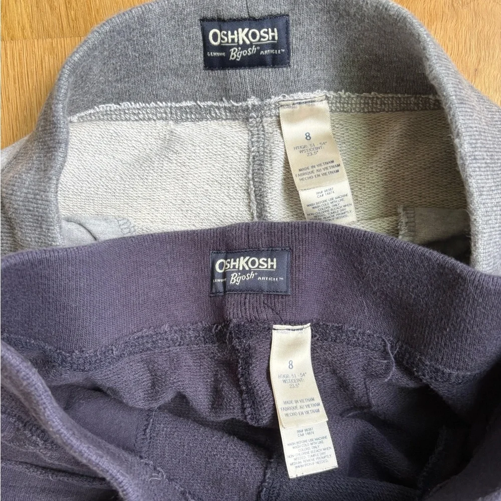 OSHKOSH Boy Shorts Bundle size 8 grey blue
